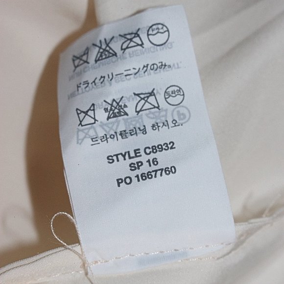 J Crew Cara - One Shoulder Silk Chiffon Dress - Champagne, sz 10 - Picture 8 of 12